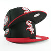 New Era Custom Exclusive Snap Back 9fifty Chicago White Sox 75 Years Anniversary Patch (Breds Colorway)