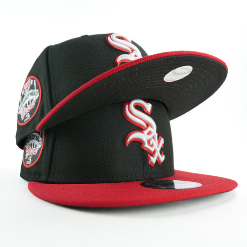 New Era Custom Exclusive Snap Back 9fifty Chicago White Sox 75 Years Anniversary Patch (Breds Colorway)