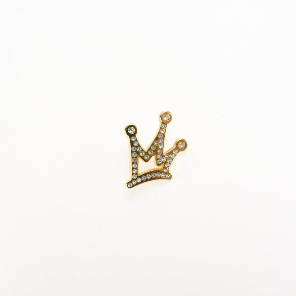 PINZ GOLD BLING HAT PIN KING CROWN