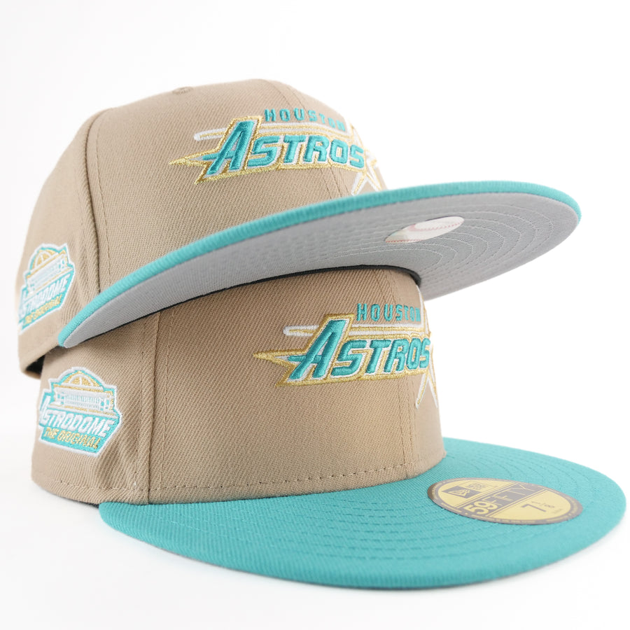 New Era Custom Exclusive 5950 Houston Astros (Astrodome Teal Buzz )