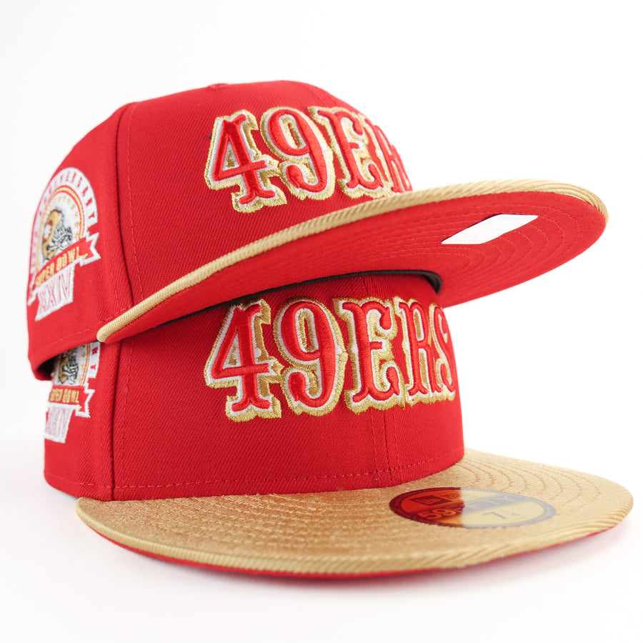 New Era Custom Exclusive 5950 San Francisco 49ers (Metallic Gold Rush Super Bowl XXIV)