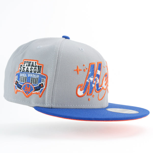 New Era Custom Exclusive Snapback New York Mets Blue Metallic Galaxy (Final Season Shea Stadium Patch)