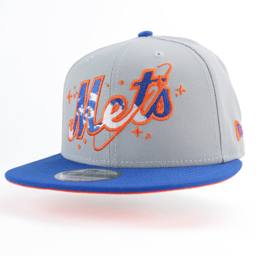 New Era Custom Exclusive Snapback New York Mets Blue Metallic Galaxy (Final Season Shea Stadium Patch)