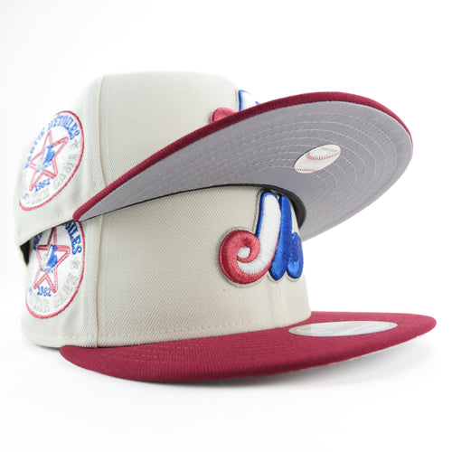New Era Custom Exclusive SnapBack Montreal Expos 1982 AS Game Patch (Metallic Merlot)