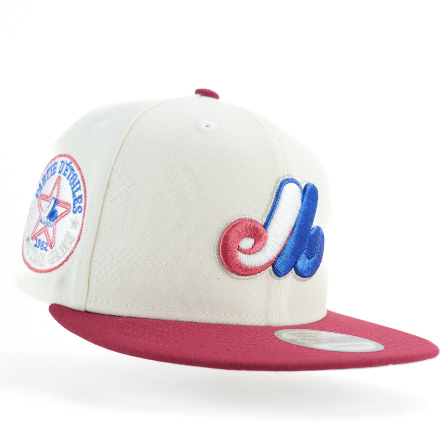 New Era Custom Exclusive SnapBack Montreal Expos 1982 AS Game Patch (Metallic Merlot)