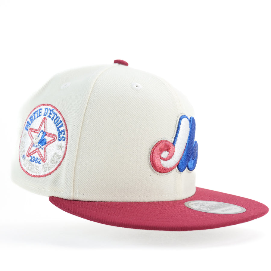 New Era Custom Exclusive SnapBack Montreal Expos 1982 AS Game Patch (Metallic Merlot)