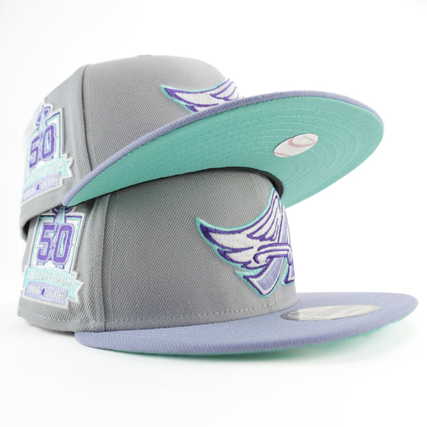 New Era Custom Exclusive Snapback Anaheim Angels 50th Anniversary Patch (Lavender Seaglass)