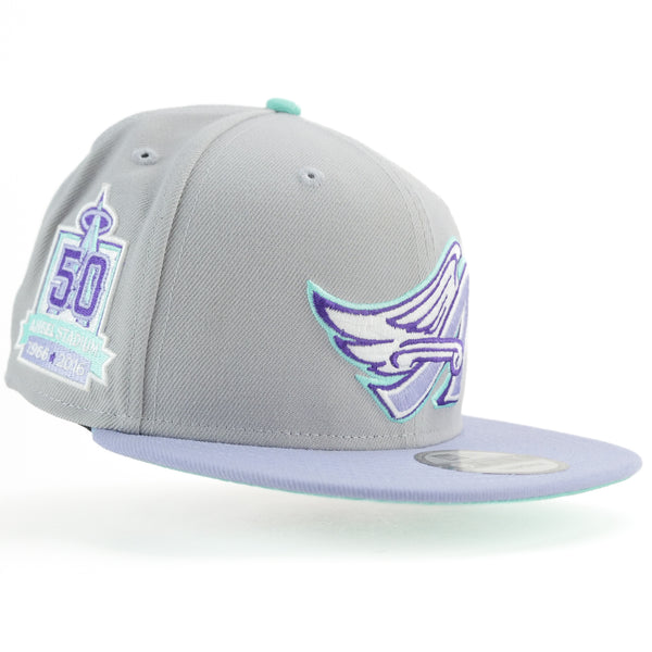 New Era Custom Exclusive Snapback Anaheim Angels 50th Anniversary Patch (Lavender Seaglass)
