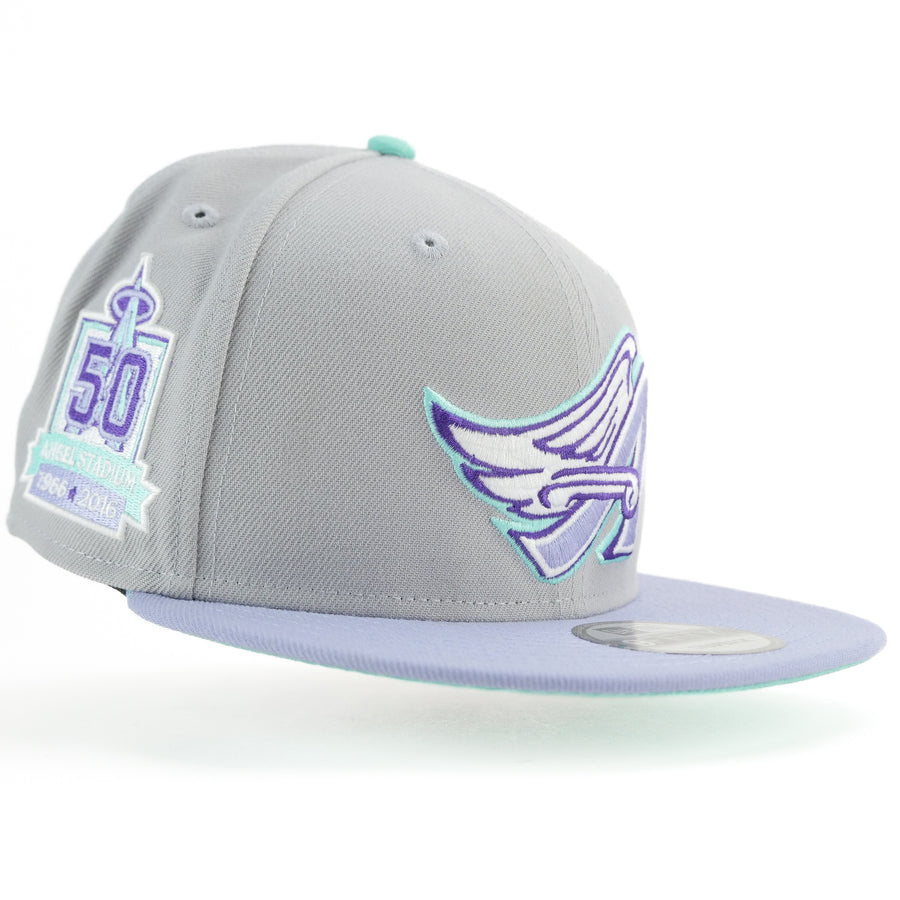 New Era Custom Exclusive Snapback Anaheim Angels 50th Anniversary Patch (Lavender Seaglass)