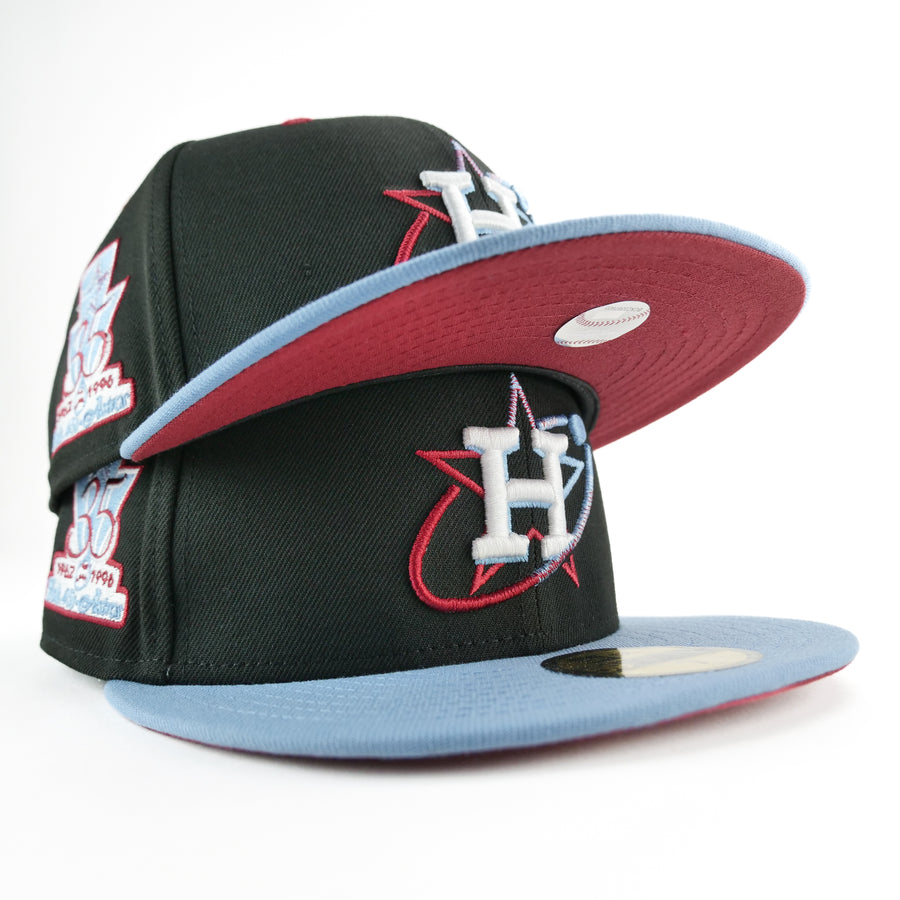 New Era Custom Exclusive Fitted Houston Astros (35 Years Commentative Patch) Oilers Inspired Colorway