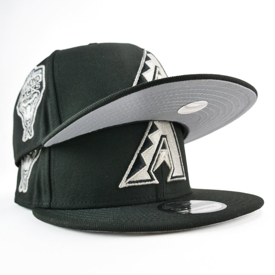 New Era Custom Exclusive Snapback Arizona Diamondbacks 1999 Inaugural Season Patch (Black Metallic Silver)