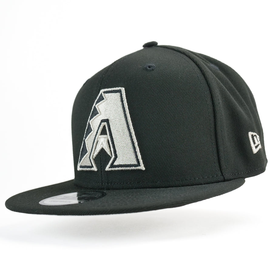 New Era Custom Exclusive Snapback Arizona Diamondbacks 1999 Inaugural Season Patch (Black Metallic Silver)
