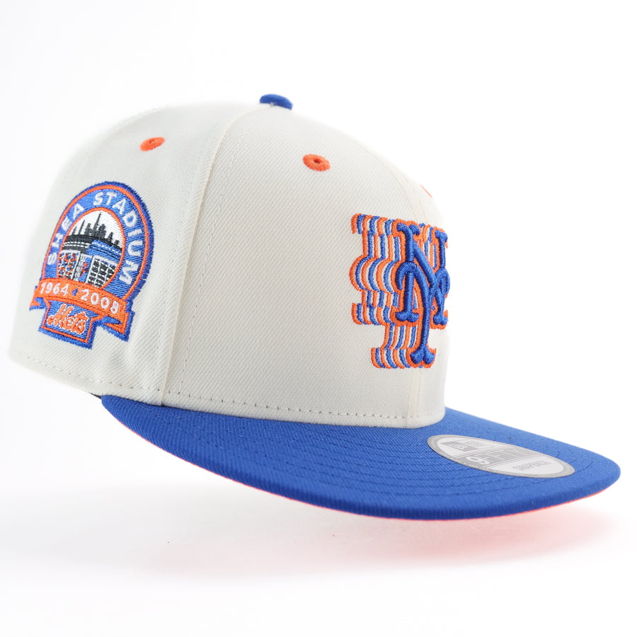 New Era Custom Exclusive 950 Snapback New York Mets Metallic Blue Thread Shea Stadium Patch (Shockwave)