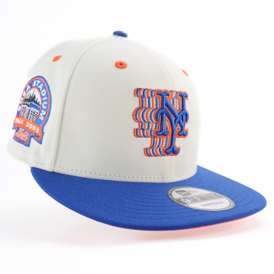 New Era Custom Exclusive 950 Snapback New York Mets Metallic Blue Thread Shea Stadium Patch (Shockwave)