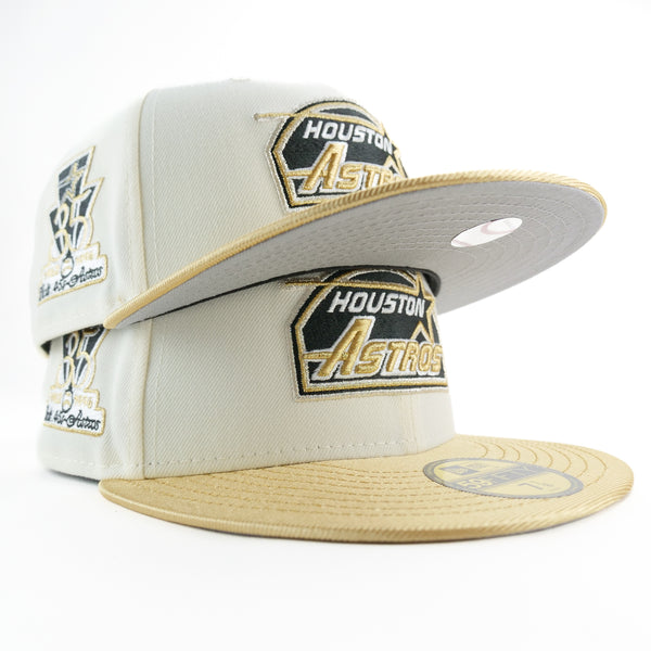 New Era Custom Exclusive 5950 Fitted Houston Astros 35th Anniversary Patch (Metallic Gold Rush )