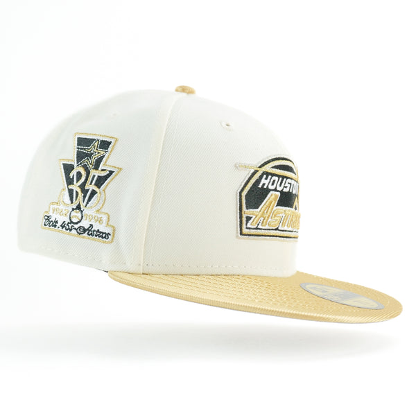 New Era Custom Exclusive 5950 Fitted Houston Astros 35th Anniversary Patch (Metallic Gold Rush )