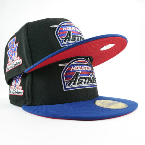 New Era Custom Exclusive 5950 Fitted Hoston Astros Blue Metallic 35th Anniversary Patch (Rare Air)