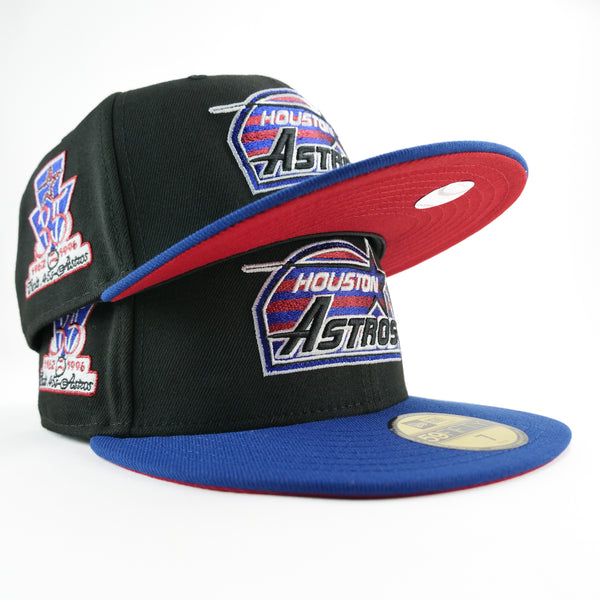 New Era Custom Exclusive 5950 Fitted Hoston Astros Blue Metallic 35th Anniversary Patch (Rare Air)