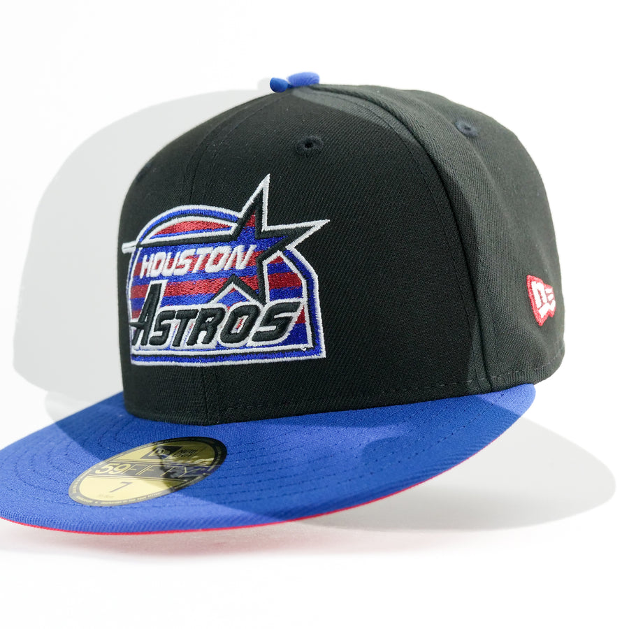 New Era Custom Exclusive 5950 Fitted Hoston Astros Blue Metallic 35th Anniversary Patch (Rare Air)