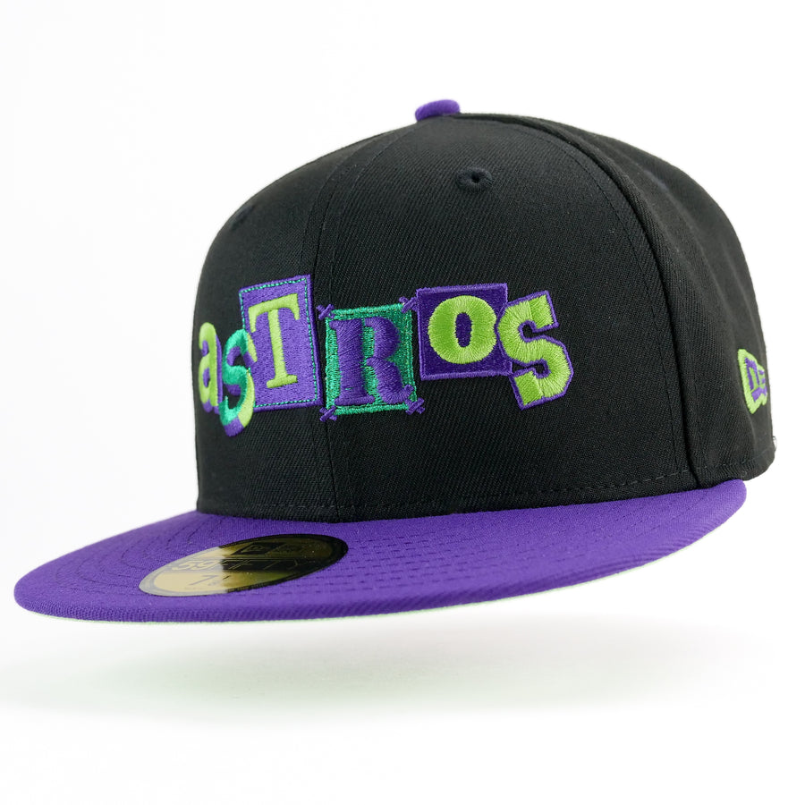 New Era Custom Exclusive 5950 Houston Astros 2022 World Series (Metallic Purple Joker)