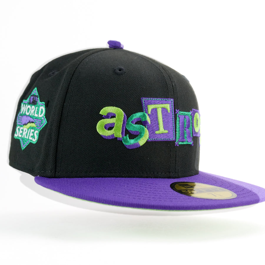 New Era Custom Exclusive 5950 Houston Astros 2022 World Series (Metallic Purple Joker)