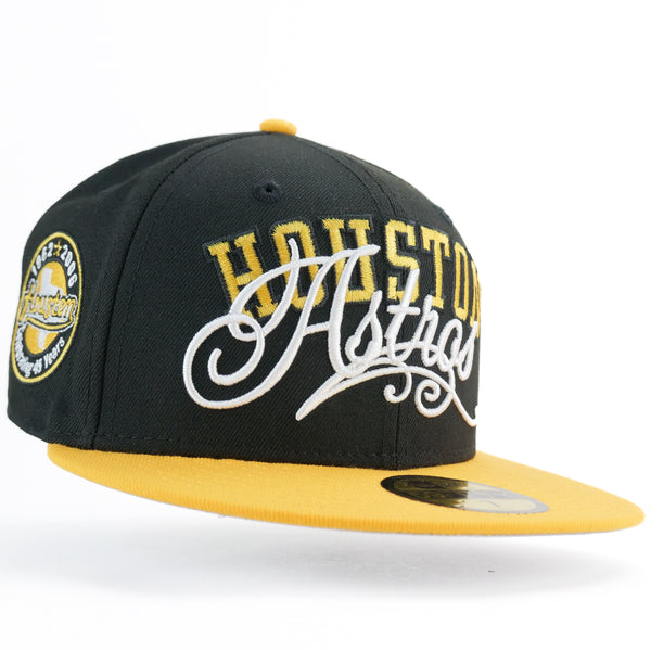New Era Custom Exclusive Fitted Houston Astros (Script) 45 Years Anniversary Patch