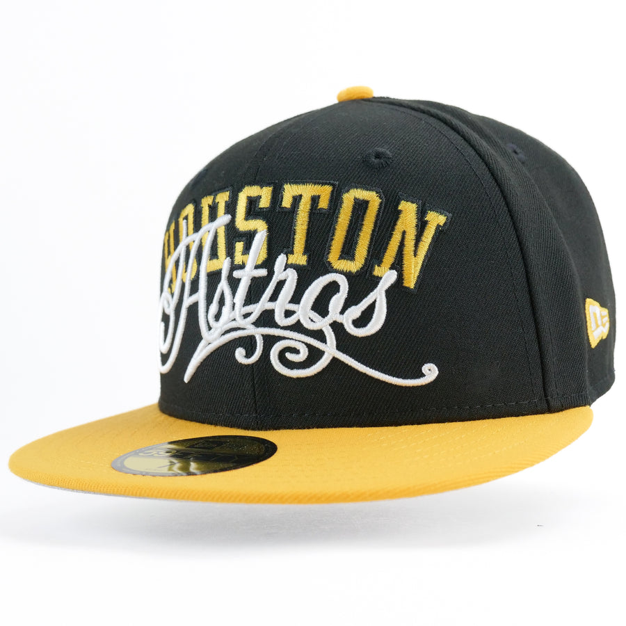 New Era Custom Exclusive Fitted Houston Astros (Script) 45 Years Anniversary Patch