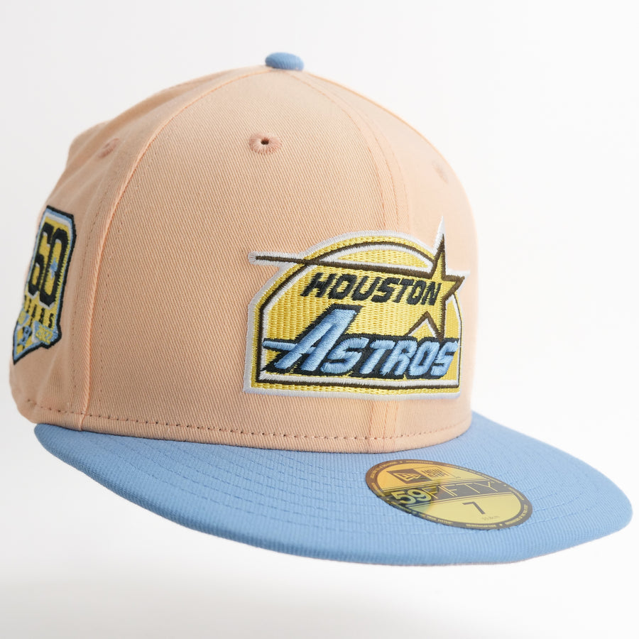 New Era Custom Exclusive Houston Astros 60 Years Anniversary Patch (Peach)