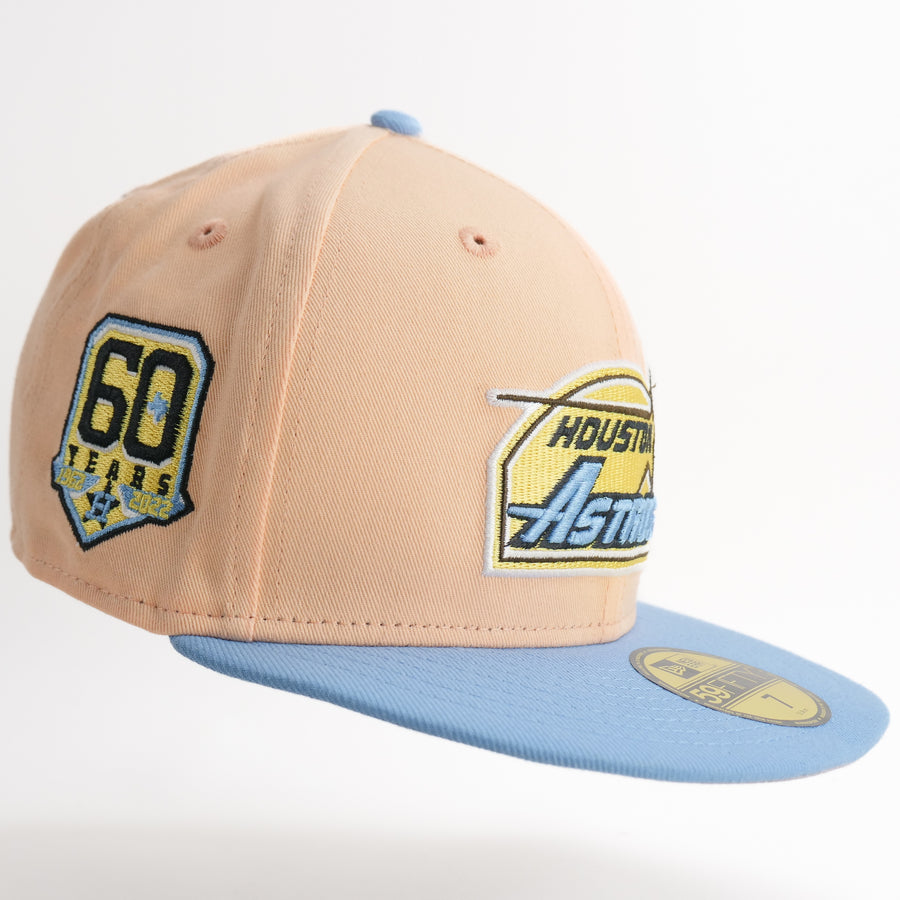 New Era Custom Exclusive Houston Astros 60 Years Anniversary Patch (Peach)