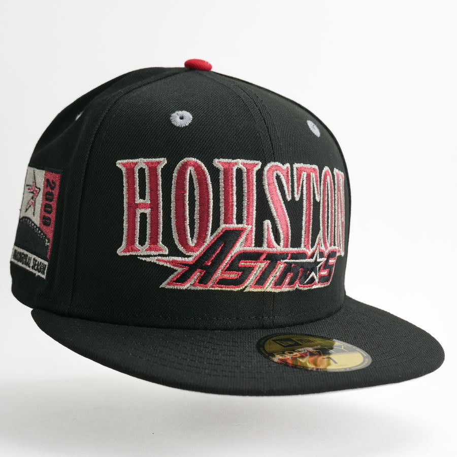 New Era Custom Exclusive Fitted Houston Astros 2000 Inaugural Season Patch (Metallic Merlot)