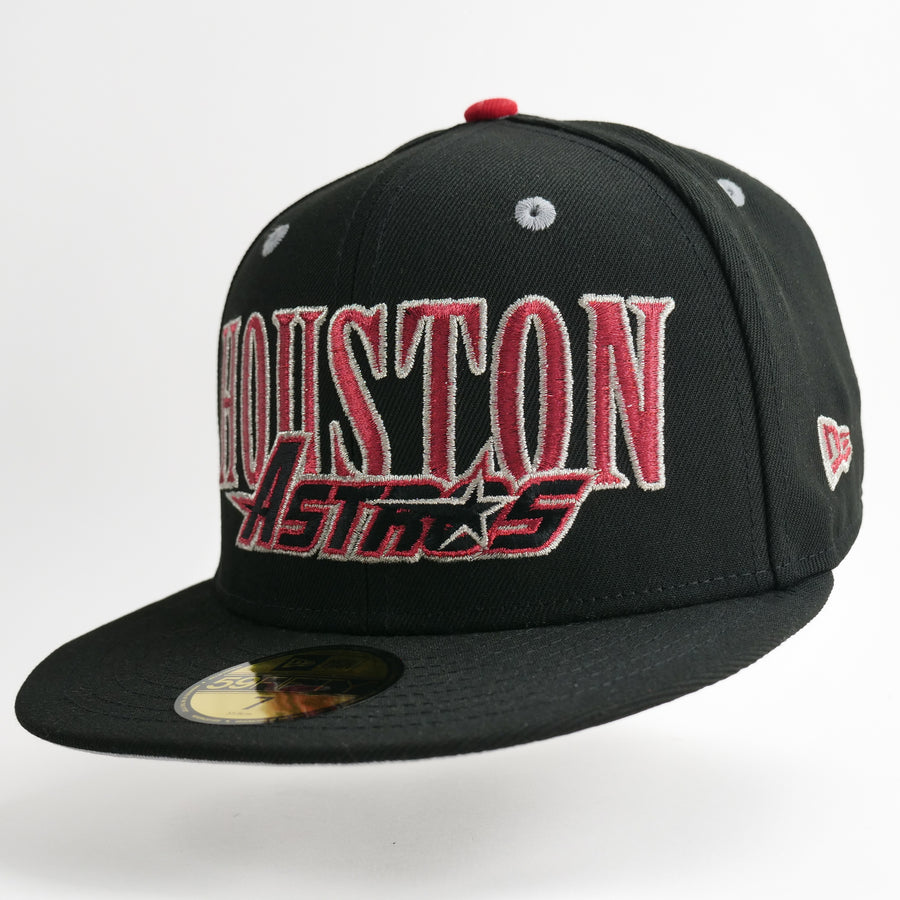 New Era Custom Exclusive Fitted Houston Astros 2000 Inaugural Season Patch (Metallic Merlot)