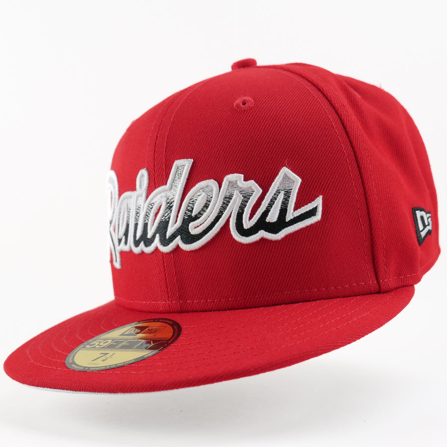 New Era Custom Exclusive Fitted 5950 Los Angeles Raiders Fire Red Blend SB Champions 76,80,83