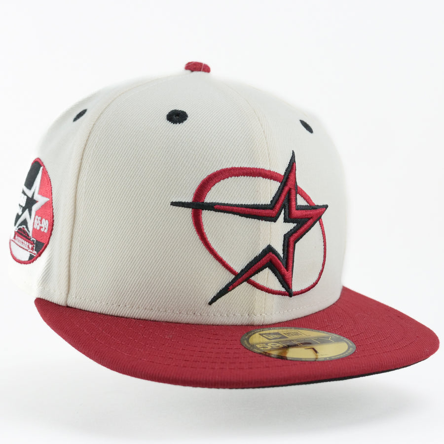 New Era Fitted Custom Exclusive Houston Astros (Carmine) 35 Years Commemorative Patch