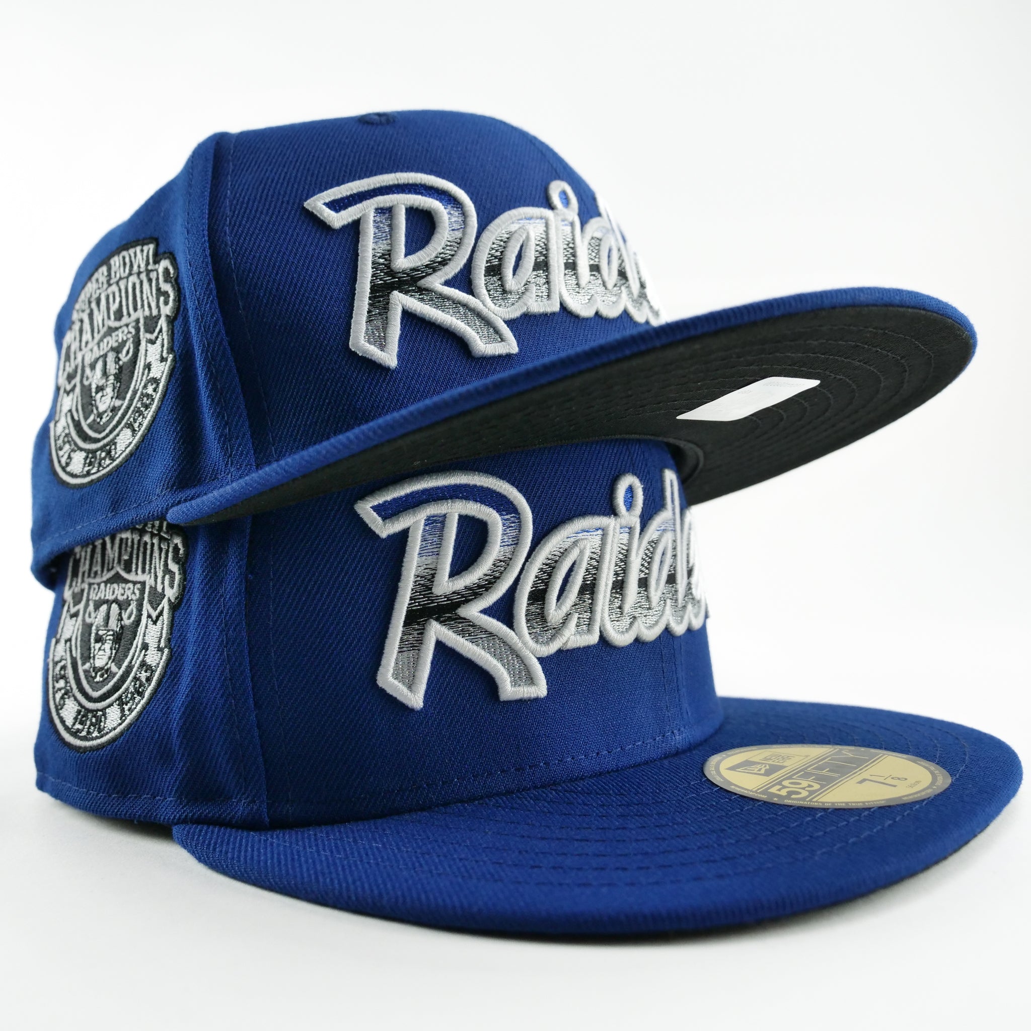 New Era Custom Fitted Exclusive Los Angeles Raiders Hyper Royal