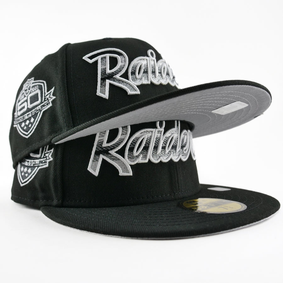 New Era Custom Fitted Exclusive Los Angeles Raiders Blend 50 Years Anniversary Patch