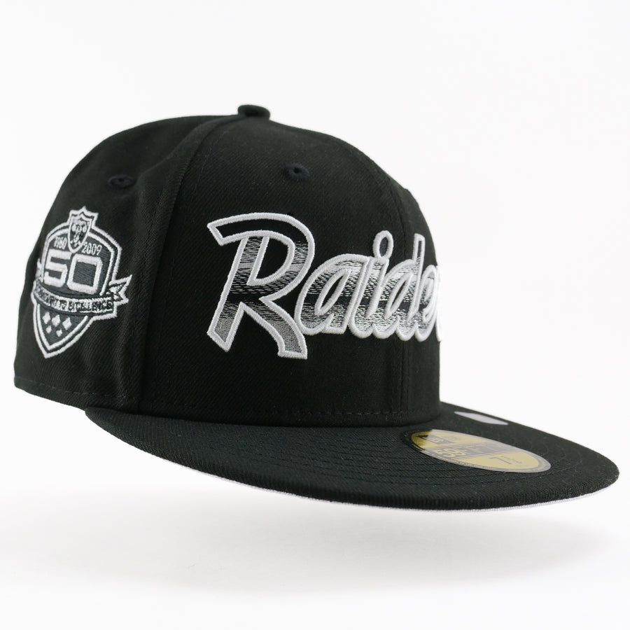 New Era Custom Fitted Exclusive Los Angeles Raiders Blend 50 Years Anniversary Patch