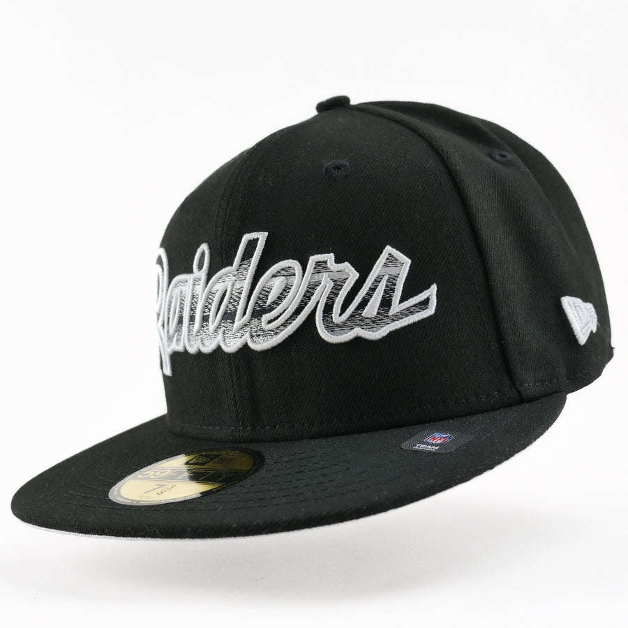 New Era Custom Fitted Exclusive Los Angeles Raiders Blend 50 Years Anniversary Patch