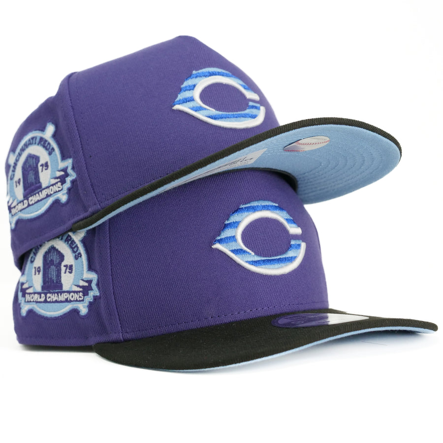 New Era Custom Exclusive 950 A Frame Curved Visor Cincinnati Reds (Grape) 1975 World Champions - Magic Sneaker