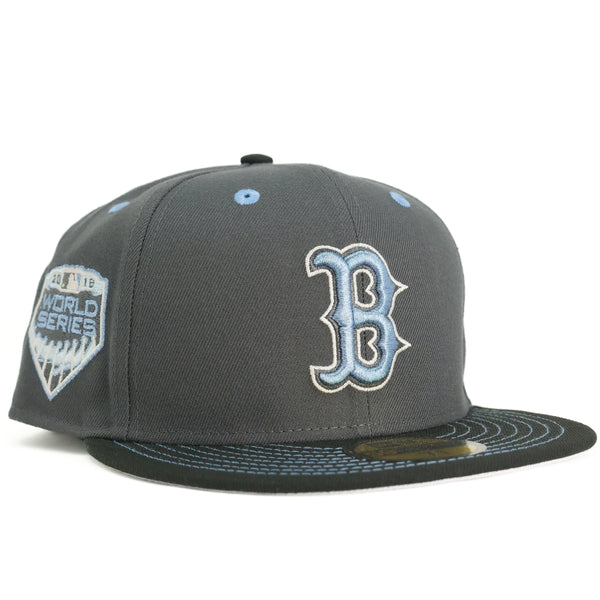 New Era 5950 Fitted Boston Red Sox 2018 World Series (Metallic Blue Iris)