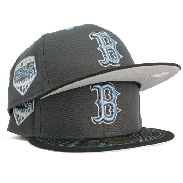 New Era 5950 Fitted Boston Red Sox 2018 World Series (Metallic Blue Iris)