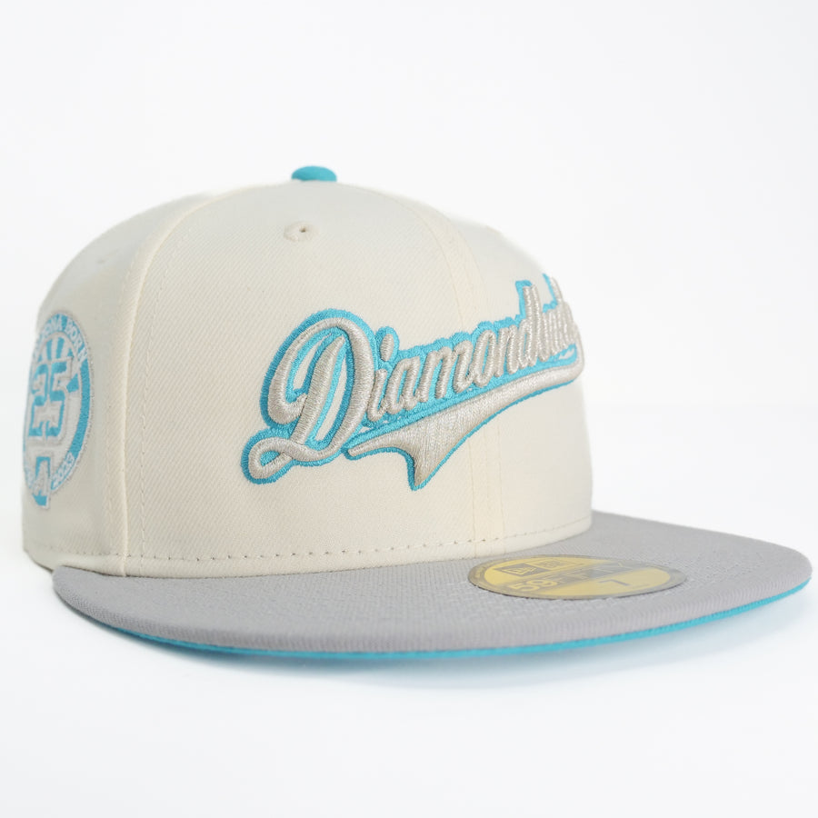 New Era 5950 Custom Exclusive Arizona Diamondbacks 25th Anniversary (Chrome Metallic Teal Rush)