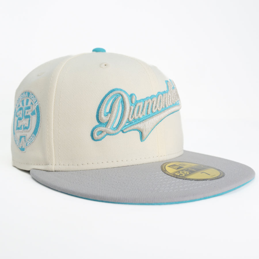 New Era 5950 Custom Exclusive Arizona Diamondbacks 25th Anniversary (Chrome Metallic Teal Rush)