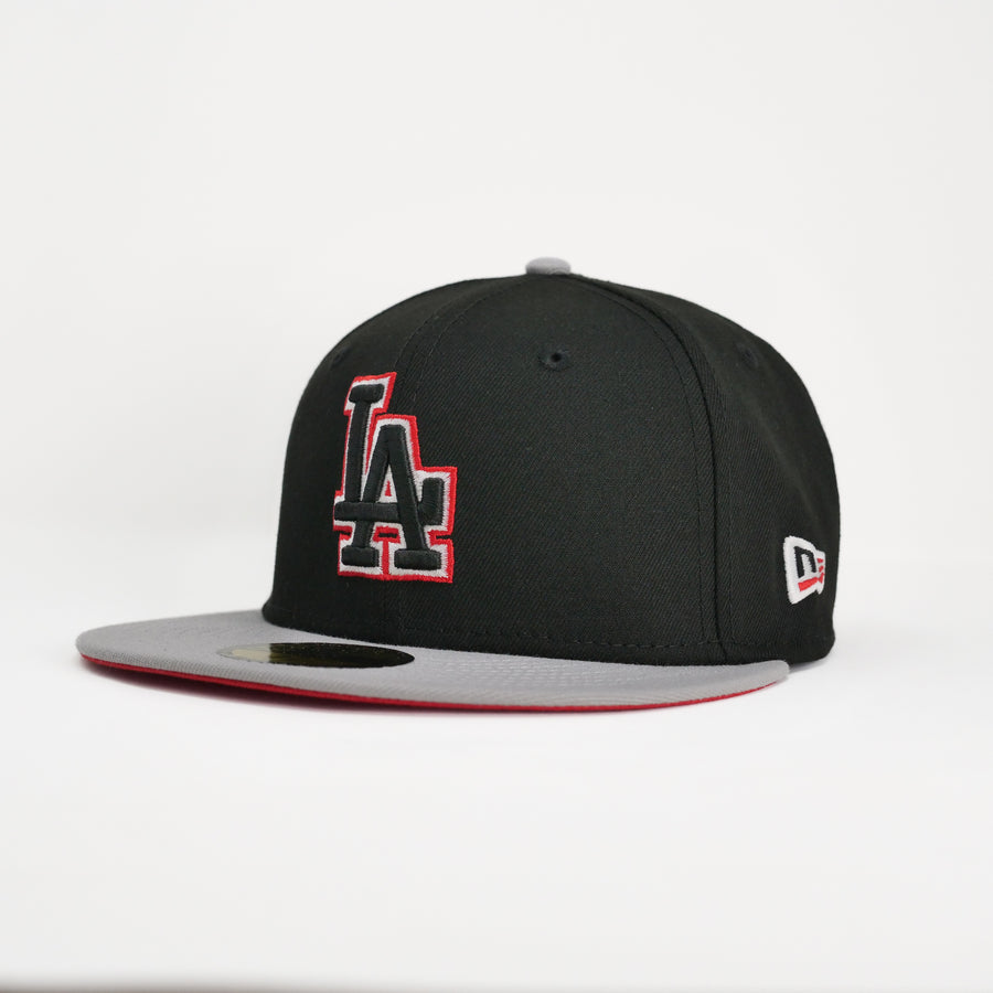 New Era Custom Exclusive Fitted Los Angeles Dodgers (Black Cement) Back-to-Back Champions