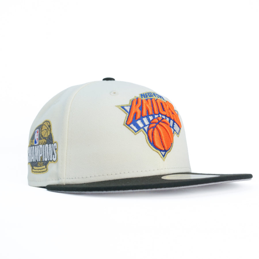 New Era Custom NBA Fitted New York Knicks Chrome (2025-2026 Champions Patch) - Magic Sneaker