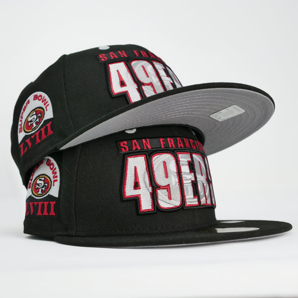 New Era NFL Custom Exclusive Fitted San Francisco 49ers (Superbowl LVIII Patch)
