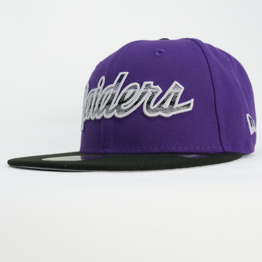 New Era NFL Custom Exclusive Fitted Raiders Metallic Grape Rush Blend (60th Anniversary Patch)