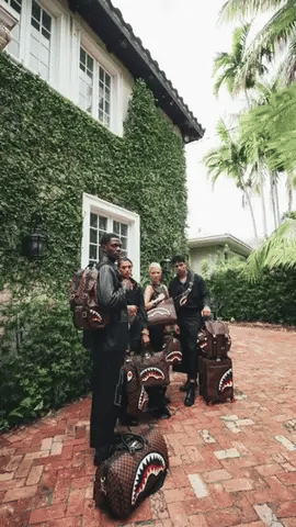 SPRAYGROUND SAWTOOTH SHARKS IN PARIS DLXSV BACKPACK