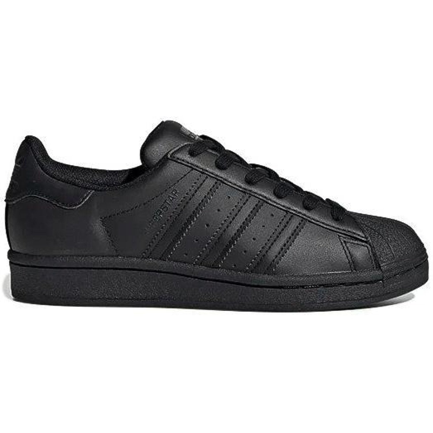 Grade School adidas Superstar J Shoes - Black/Black 5.5 Grade School adidas Superstar J Shoes - Black/Black 5.5