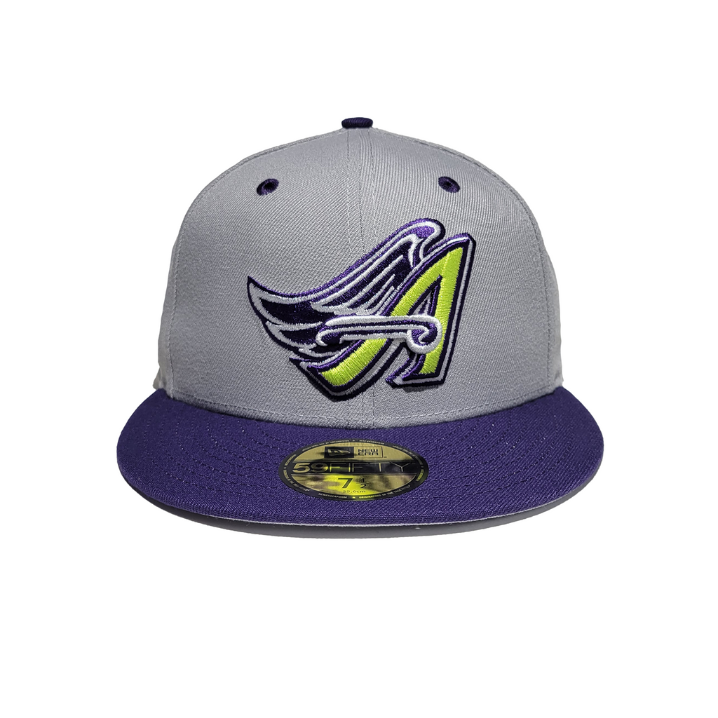 New Era Anaheim Angels 40th Gray Purple / Size 7.18