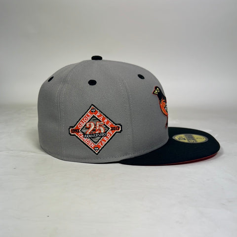 Baltimore Orioles Mitchell & Ness Hometown Snapback Hat - Black/Yellow